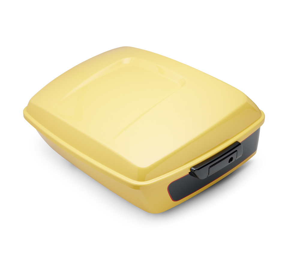 Color-Matched Chopped Tour-Pak Luggage - Industrial Yellow/Vivid Black