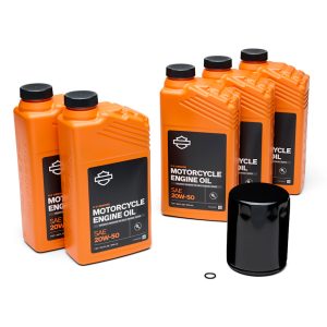 5 Qt. H-D 360 Motorcycle Oil Change Kit – Black Filter