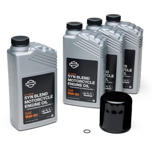 4 Qt. Harley-Davidson Genuine SYN Blend Motorcycle Oil Change Kit